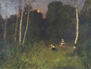 Twilight with figures